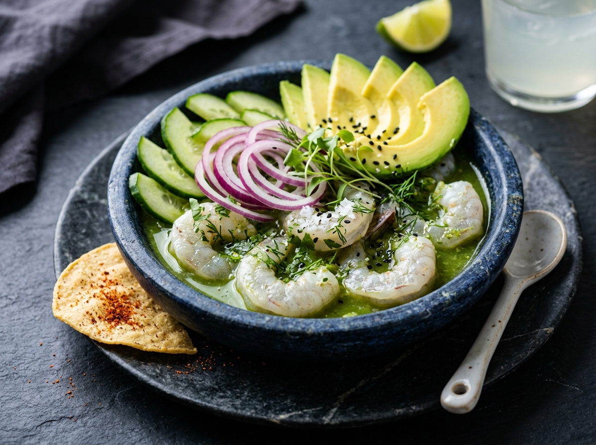 Charola de Aguachile y Pulpo